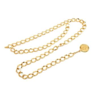 Chanel Pre-owned Belts, female, Yellow, Size: ONE SIZE Pre-owned Chain belt