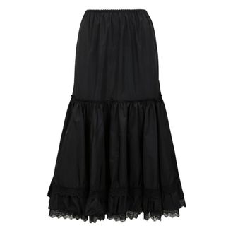 Ganni Rok in Nylon - Dames - Rokken - Zwart - Maat: S Nylon