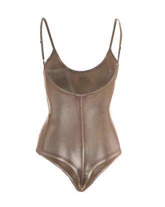 Diesel Womens Bodysuit Imyny Sandy Beige Sandy-Beige Viscose Elastane Vests & Tank Tops Sandy/beige