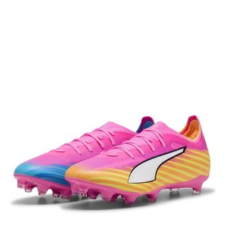 Puma Heren Ultra 5 Match Stevige Grond Voetbalschoenen (Roze)