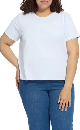 Lyss&eacute; Perfect Box Cut T-Shirt in White at Nordstrom, Size 1 X
