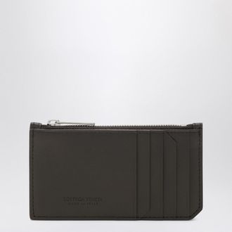 Bottega Veneta Fondente Intrecciato zip card holder