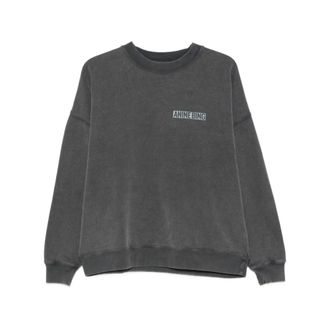 Anine Bing Sweatshirt - Dames - Sweatshirts - Grijs - M - Katoen - Hoodies & sweatvesten