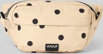 Wouf Bauchtasche mit Label-Badge Modell Deauville in Beige, Gr&ouml;&szlig;e 1