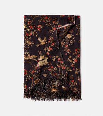 Lyria Sollievo floral linen and cotton tablecloth