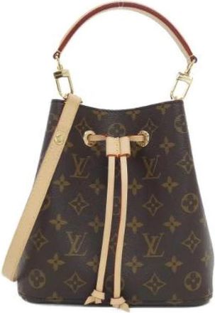 Louis Vuitton Pre-owned Neo Noe BB Monogram Coated Canvas Shoulder Bag - Dames - Vintage Tas - Bruin - ONE Size - Vintage