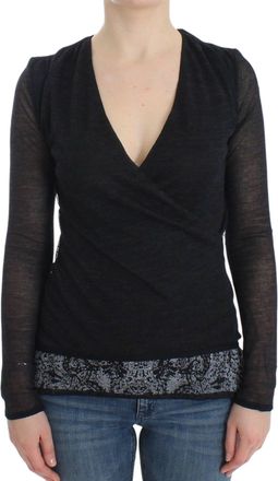 Ermanno Scervino V-hals Gebreide Top Lange Mouwen