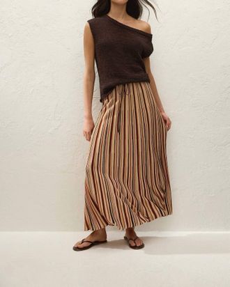 Faithfull The Brand Iden Maxi Skirt In Murano Stripe