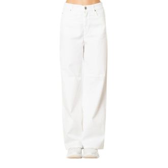 Max Mara Straight Jeans, female, White, Size: L Jeans ampio