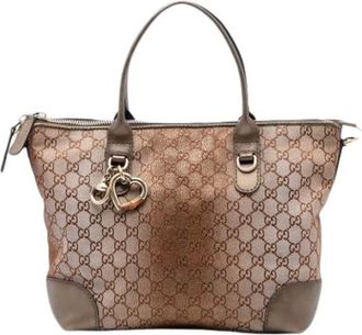 Gucci Pre-owned Handbags, female, Brown, Size: ONE SIZE Pre-owned Satchel