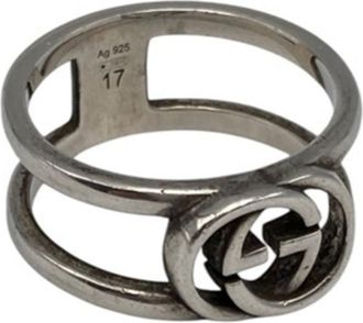 Gucci Silver 925 Band Ring (Pre-Owned)