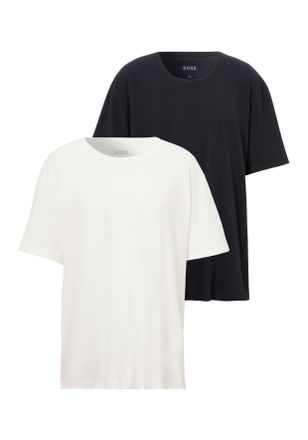 HUGO BOSS Rundhalsshirt BOSS B-TShirtRN 2P Comfor, Herren, Gr. 4XL, blau (open blau 461), Single Jersey, Obermaterial: 100% Baumwolle, unifarben, Basic, Rundhal