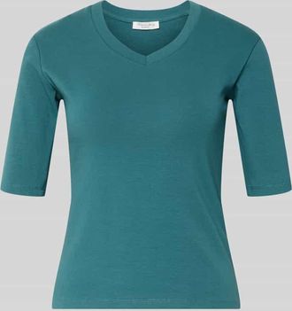 Christian Berg T-Shirt mit Rundhalsausschnitt in Petrol, Gr&ouml;&szlig;e XXL