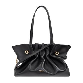 Ferragamo Dames, Tassen, Zwart, Maat: ONE Size Leer