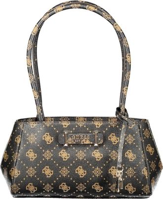 Guess Carrie Logo Bag - Dames - Schoudertassen - Bruin - ONE Size - Tassen