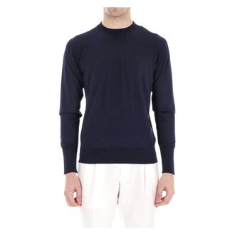 Eleventy Maglia girocollo in lana Avalon - - Knitwear - Uomo - Blu - XL