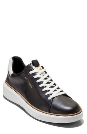 Cole Haan GrandPro Topspin Waterproof Golf Shoe in Black /Woodbury /White at Nordstrom, Size 11.5