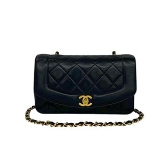 Chanel Pre-owned Diana Lamslederen Schoudertas - Dames - Pre-owned - Zwart - Maat: ONE Size Leer