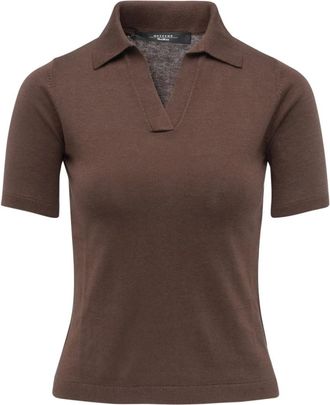 Max Mara Dames, Tops, Bruin, Maat: M