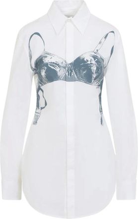 Jean Paul Gaultier Dames, Blouses & Shirts, Wit, Maat: XS Katoen