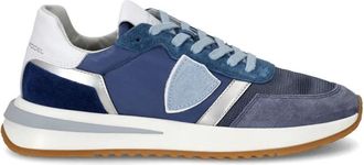 Philippe Model Tropez 2.1 Running Sneakers - Dames - Sneakers - Blauw - 35 EU - Katoen - Schoenen