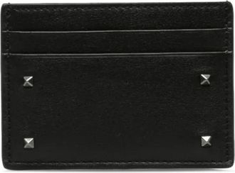 Valentino Pre-owned Card Case - unisex - Vintage Accessoires - Zwart - ONE Size - Leer - Vintage