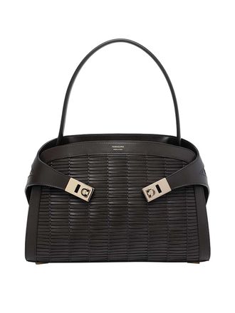 Ferragamo Black Small Hug Handbag