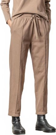 Lilla P Front Seam Pant In Shiitake
