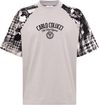 Carlo Colucci Het Knit Legend T-shirt - Heren - T-shirts - Grijs - L - Tops