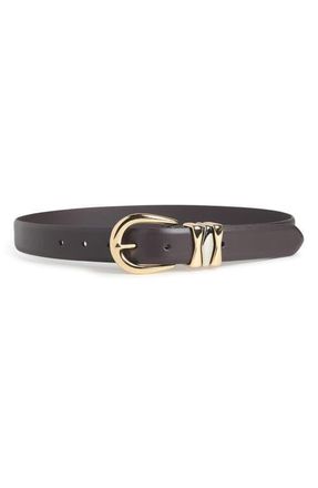 Favorite Daughter The William Split Decision Leather Belt in Dark Brown at Nordstrom, Size X-Large