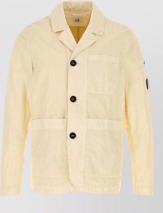 C.P. Company cotton blend blazer front and sleeve pockets