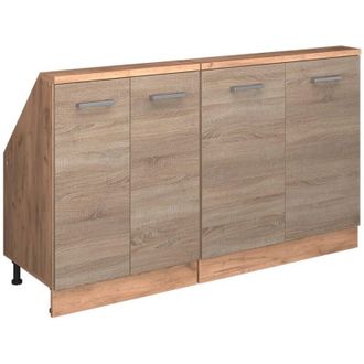 Vicco Set di mobili sottotetto Rion, Rovere Sonoma/Goldkraft, Set di 2, Vicco