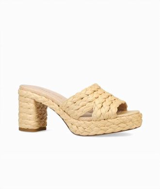 Pelle Moda Womens Camren Platform Heel In Natural