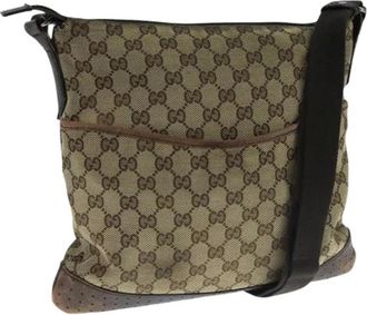 Gucci Pre-owned Cross Body Bags, female, Beige, Size: ONE SIZE Pre-owned Cross Body Bag