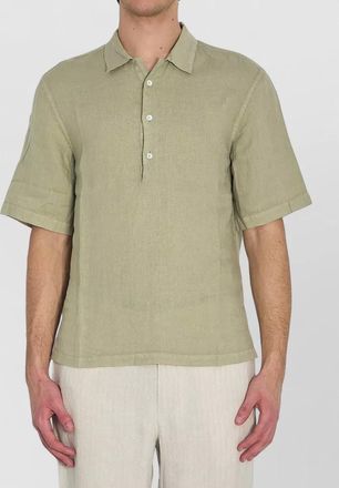 Barena linen regular-fit short-sleeve shirt
