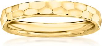 Canaria Canaria 10kt Yellow Gold Hammered Ring