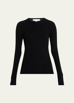 Michael Kors Crystal-Embellished Cashmere Sweater