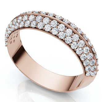 Pompeii3 1/2Ct Kayle Diamond Wedding Band 14k Gold or Platinum Lab Grown