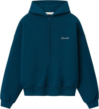 Fear of God Signature Lounge Half Zip Hoodie Night Sea RW01437-0190