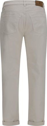 Brunello Cucinelli Mens Jeans With Turn-Up Hem English White Cotton; Elastane