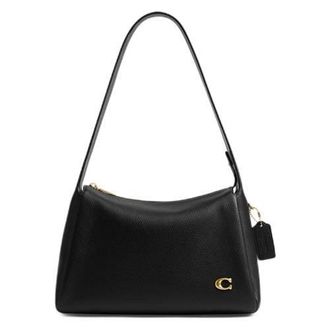 Coach leren schoudertas Lola zwart