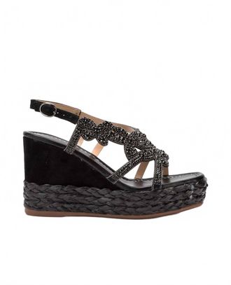 Alma En Pena Womens Malaquita Wedge Sandals In Black