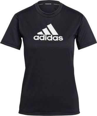 adidas (WMNS) adidas Primeblue Designed 2 Move Logo T-Shirt Asia Sizing Black White GL3820