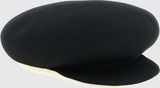 Yohji Yamamoto Newsboy Cap in Polyurethane with Visor