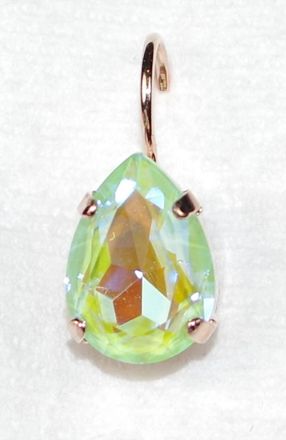 Mariana Womens Drop Earrings In Green Pear