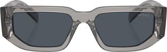 Prada Stijlvolle zonnebril in blauwe tint - Heren - Zonnebrillen - Grijs - 54 MM - Accessoires