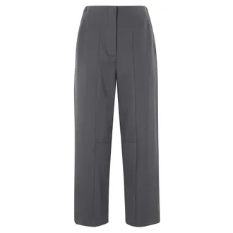 Erika Cavallini Semi Couture Donna, Pantaloni, Grigio, XS, new