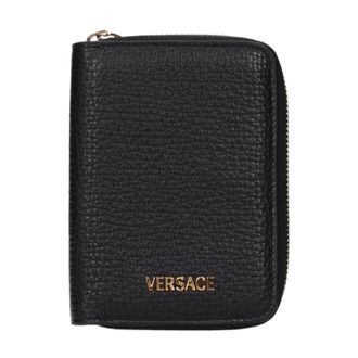 Versace Cartera con cremallera y placa Medusa - Accessories - Hombre - Negro - ONE SIZE