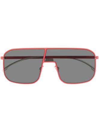 Mykita round-frame tinted sunglasses - unisex - Metal - 70 - Orange