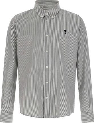 Ami Hombre, Camisas, Gris, Talla: M